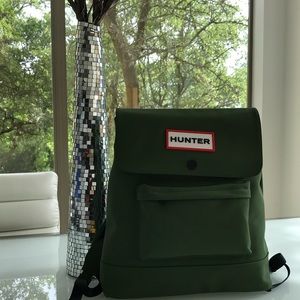 Hunter Green flap back pack